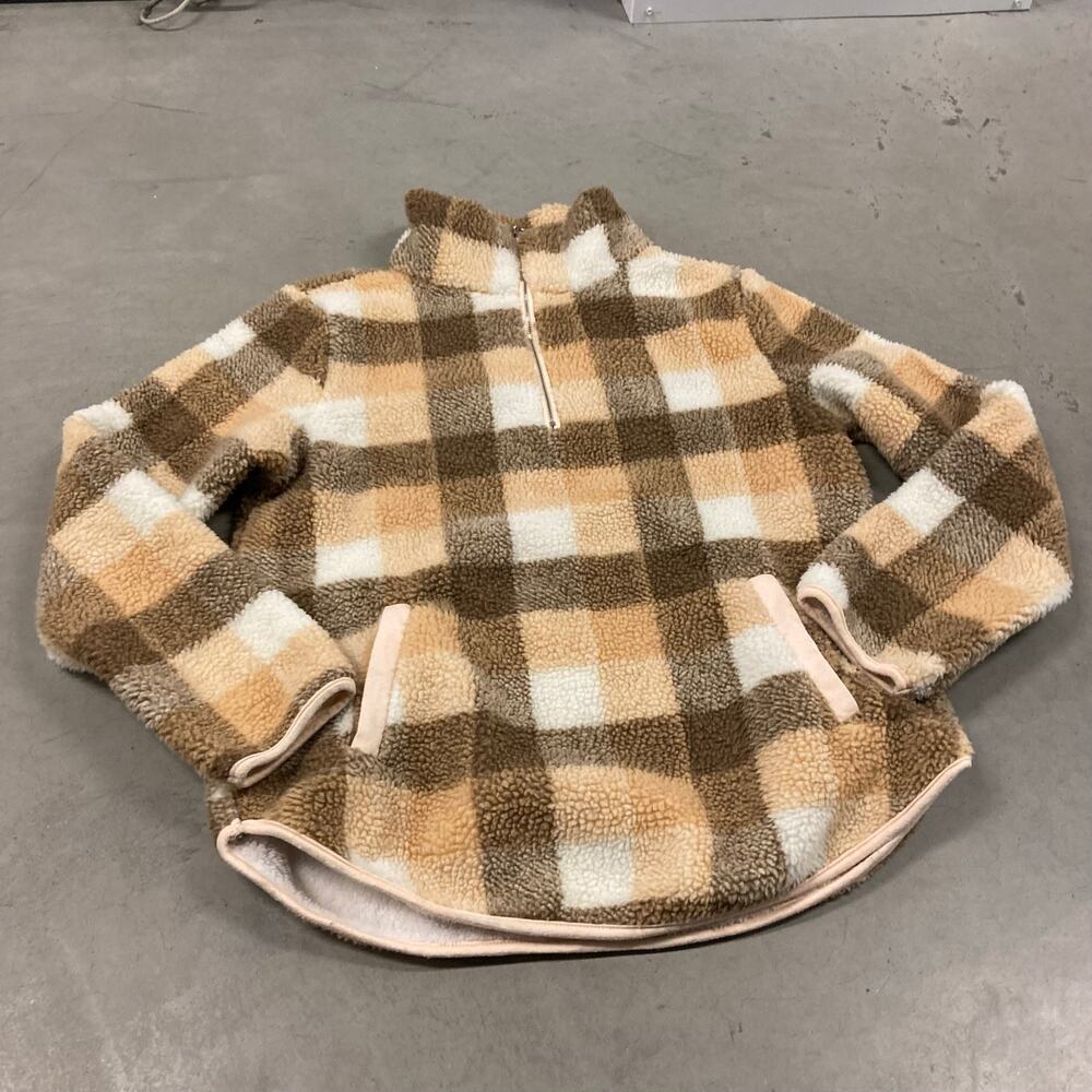 vintage y2k plaid fleece jacket